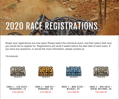 Single Race Registrations Now Live
